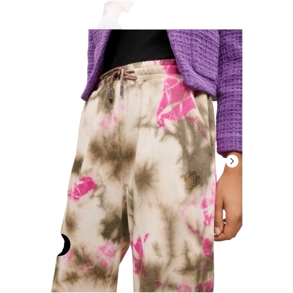 Maje Tie Dye Pink Green Women’s Sweatpants FR 34 US XS NWT - Picture 4 of 10